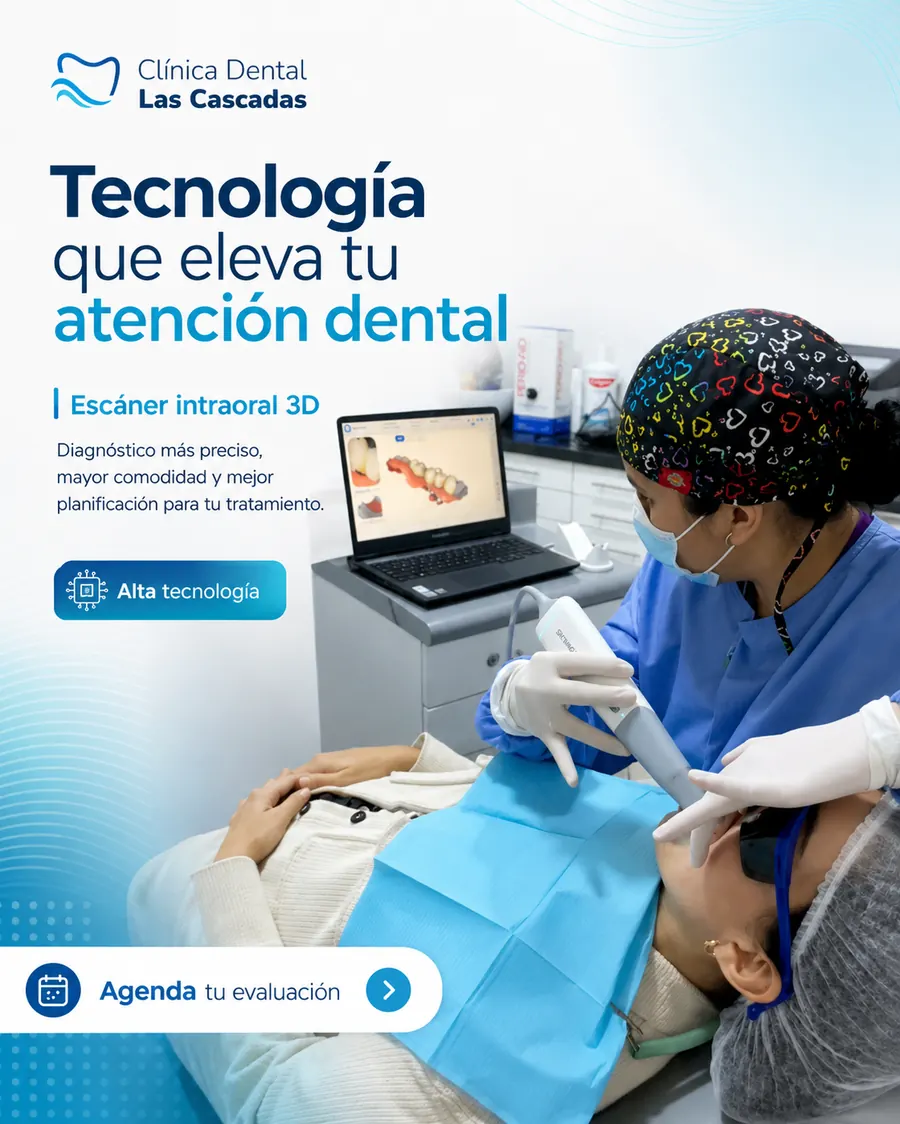 Escáner intraoral 3D en uso