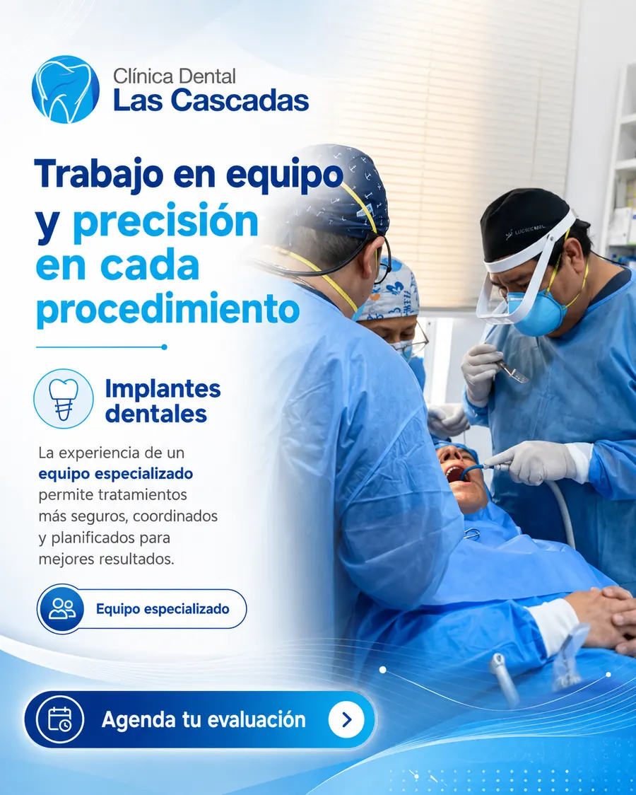 Equipo especializado en implantes dentales